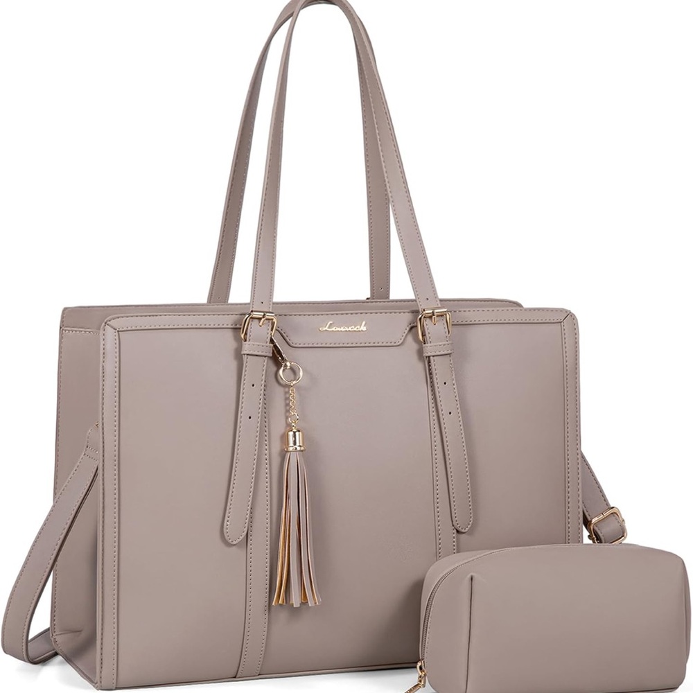 Lacoste Women's Taupe Tote Bag